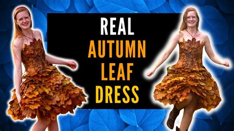 sewing dresses from fall leaf